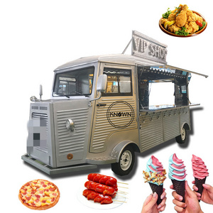 OEM Outdoor Electric Food Cart Trailer Fast Stainless Steel Food Truck for Sale Europe Mobile Ice Cream Cart