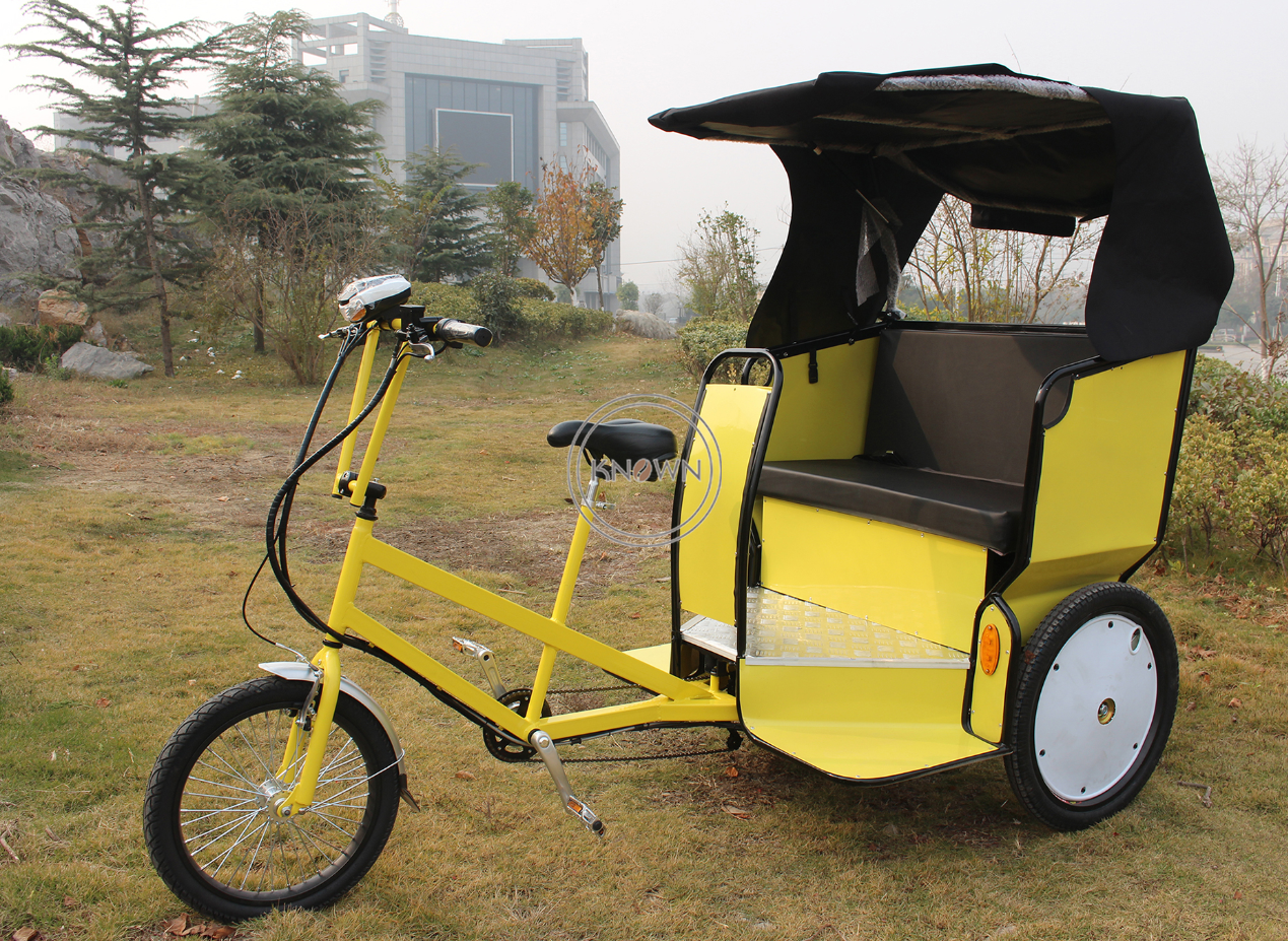 OEM Comfort Travel Electric Tricycle Rickshaw Mobile Cart 3 Wheel Passenger Cargo Sightseeing Bike Adult Taxi