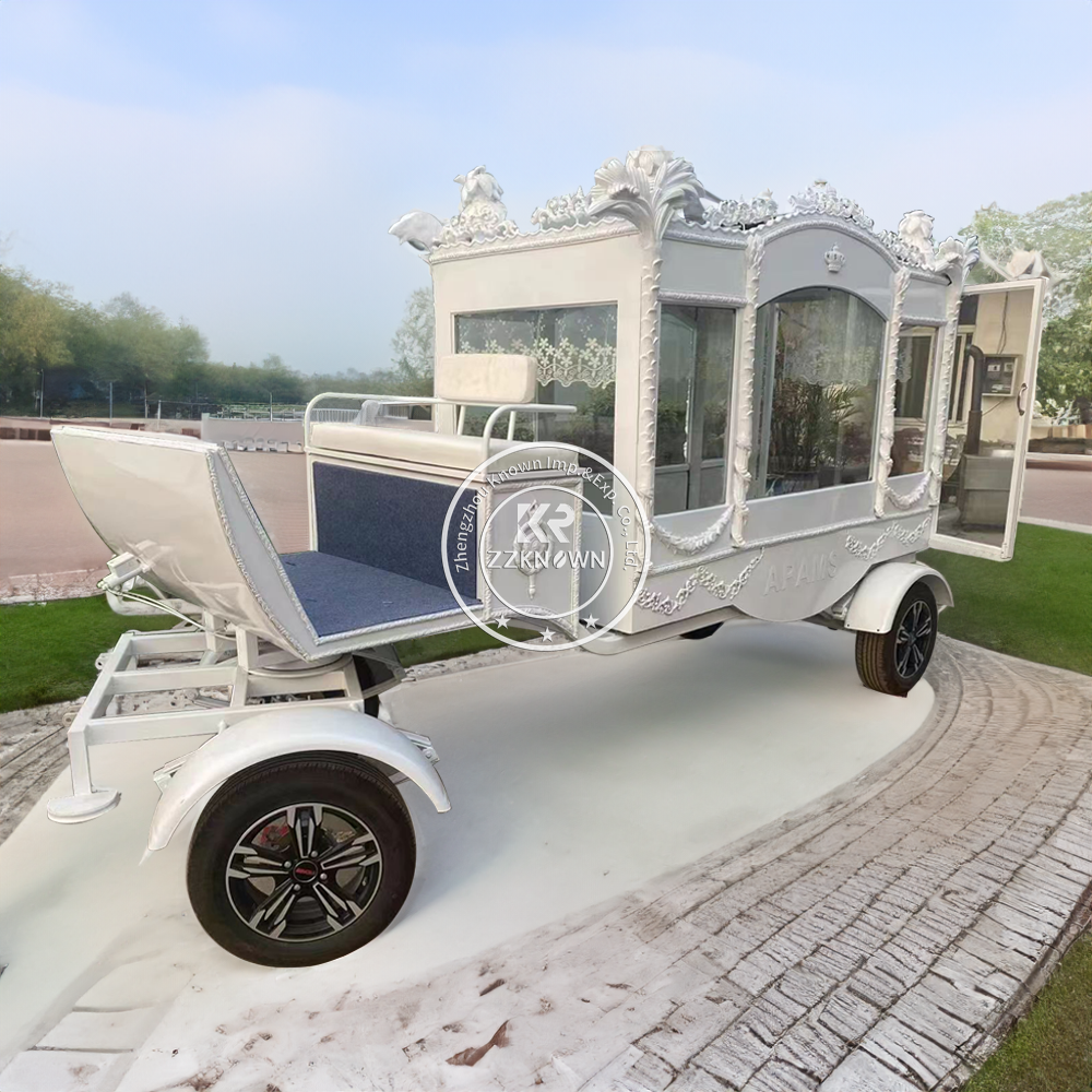 New Design High Quality Electric Hearse Nigerian Horse Hearse Buggy Popular English Style Horse Drawn Funeral Carriage