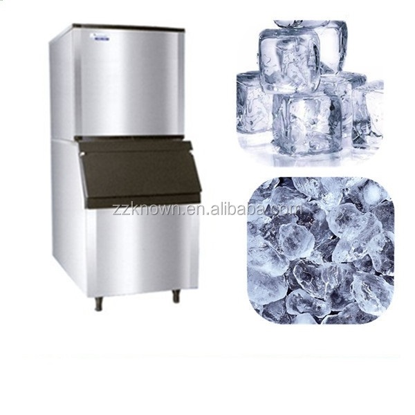 OEM 250kg Big Capacity Commercial Ice Cube Maker Machine with Water Dispense Food Grade Ice Block Making Equipment