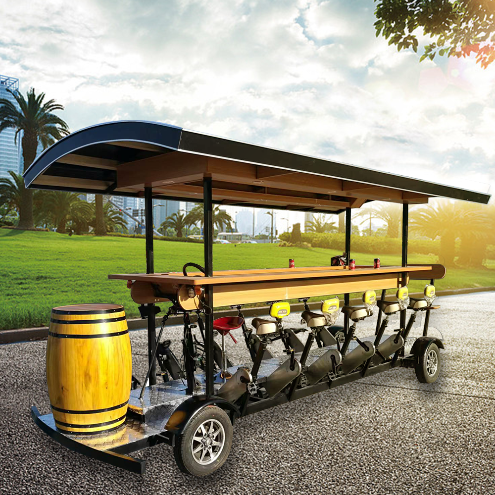 2024 New Bike Drinking Bar Beer For Sale Sightseeing Electric Mini Car Dual Motor Without