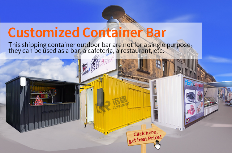 Portable Prefab Container Cafe Bar Mobile Kiosk Design Outdoor