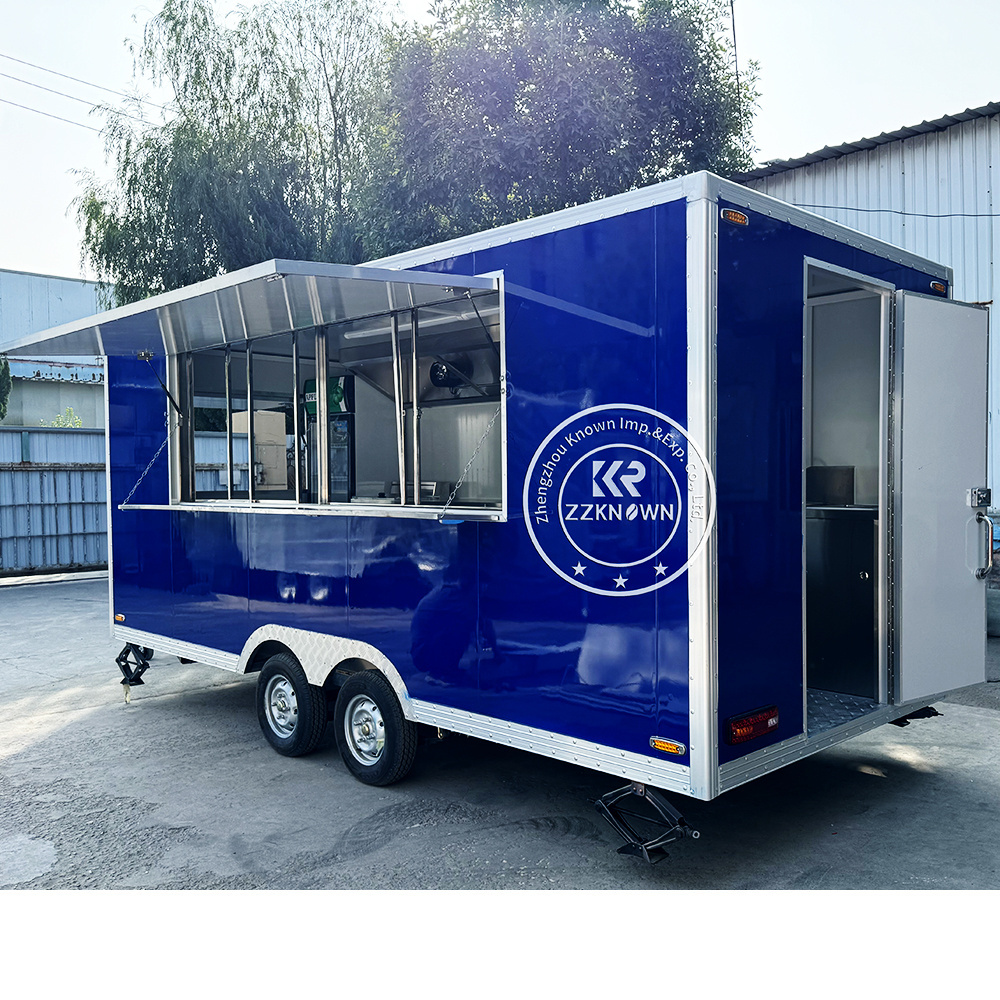 Mobile Kitchen Trailer Coffee Cart Fast Food Trucks Europe Ice Cream Mobile Food Cart