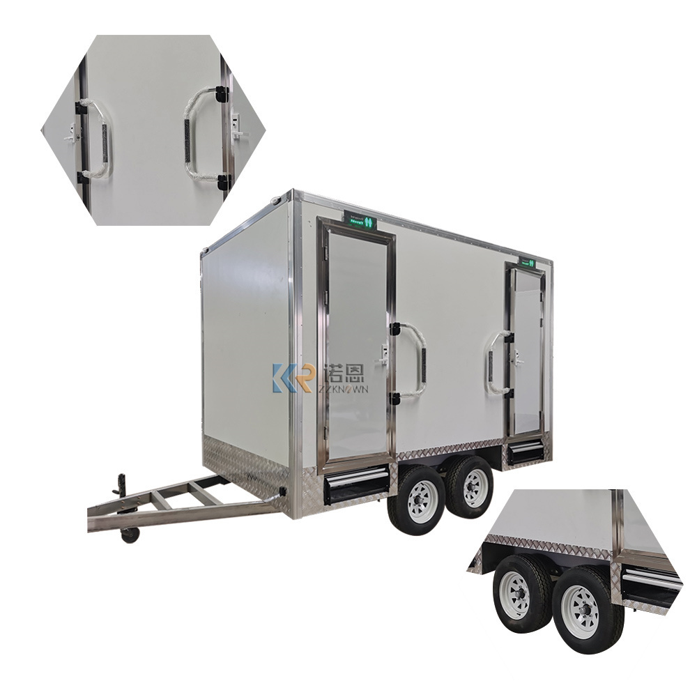 2024 New Portable Restroom Trailer with DOT and CE Mobile Shower Trailer Restroom Toilet Trailer Toilet Truck for Sale