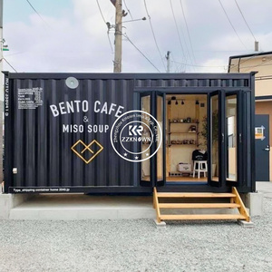 Prefabricated Modular House 20ft 40ft Coffee Shop Mobile Container Restaurant With Kitchen