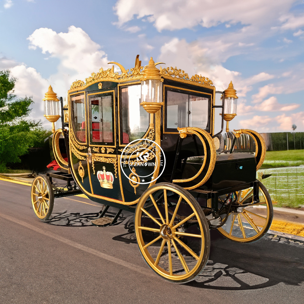 OEM Electric Princess Royal Horse and Carriage Girls Wedding luxurious royal carriage for sale horse drawn carriages