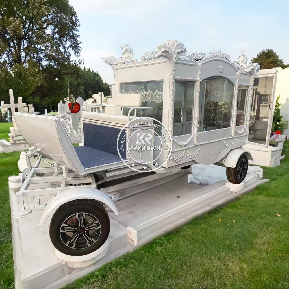 New Design High Quality Electric Hearse Nigerian Horse Hearse Buggy Popular English Style Horse Drawn Funeral Carriage