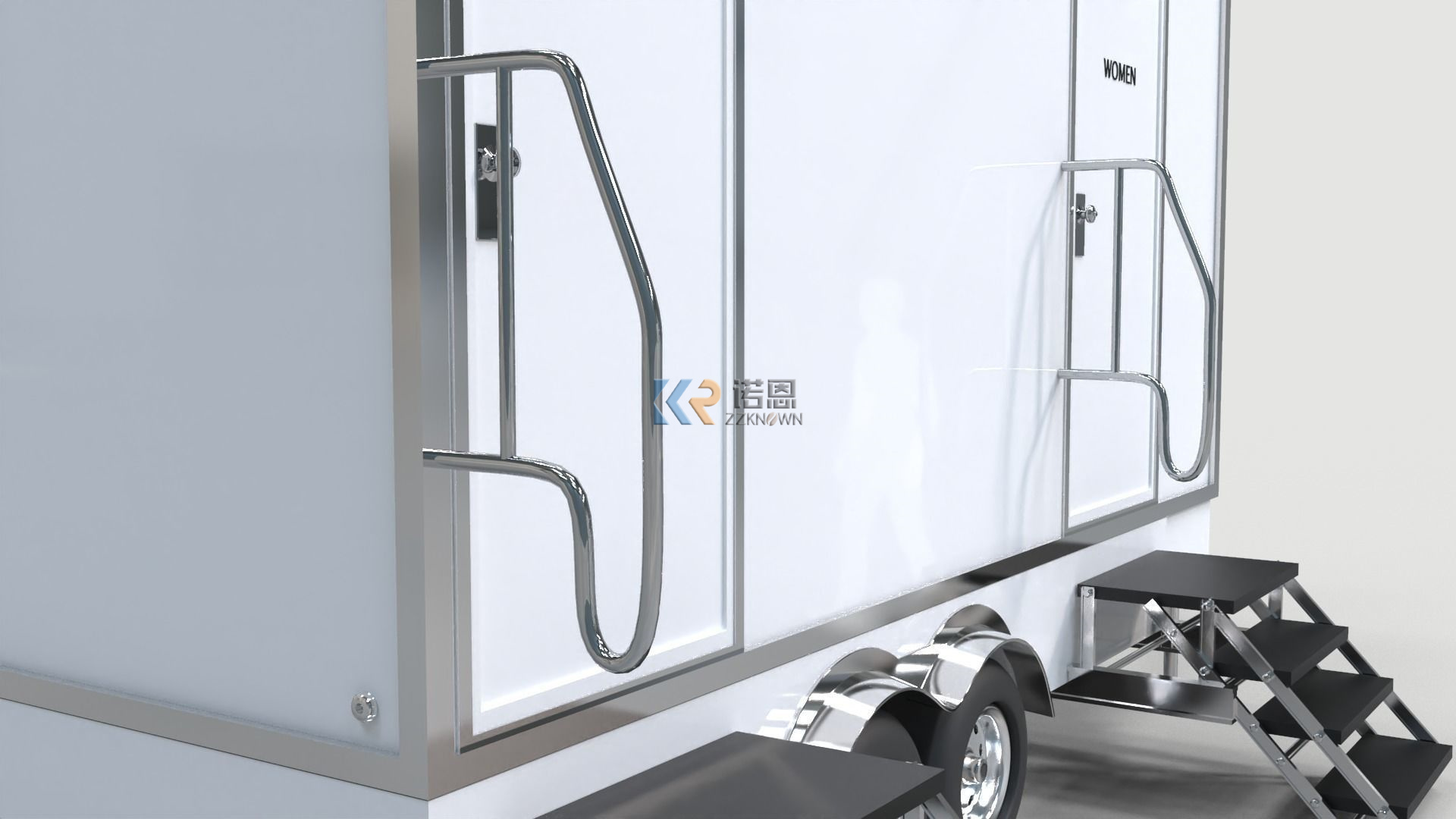 Luxury Portable Toilet Trailer Luxury Mobile Outdoor Bathroom For Sale