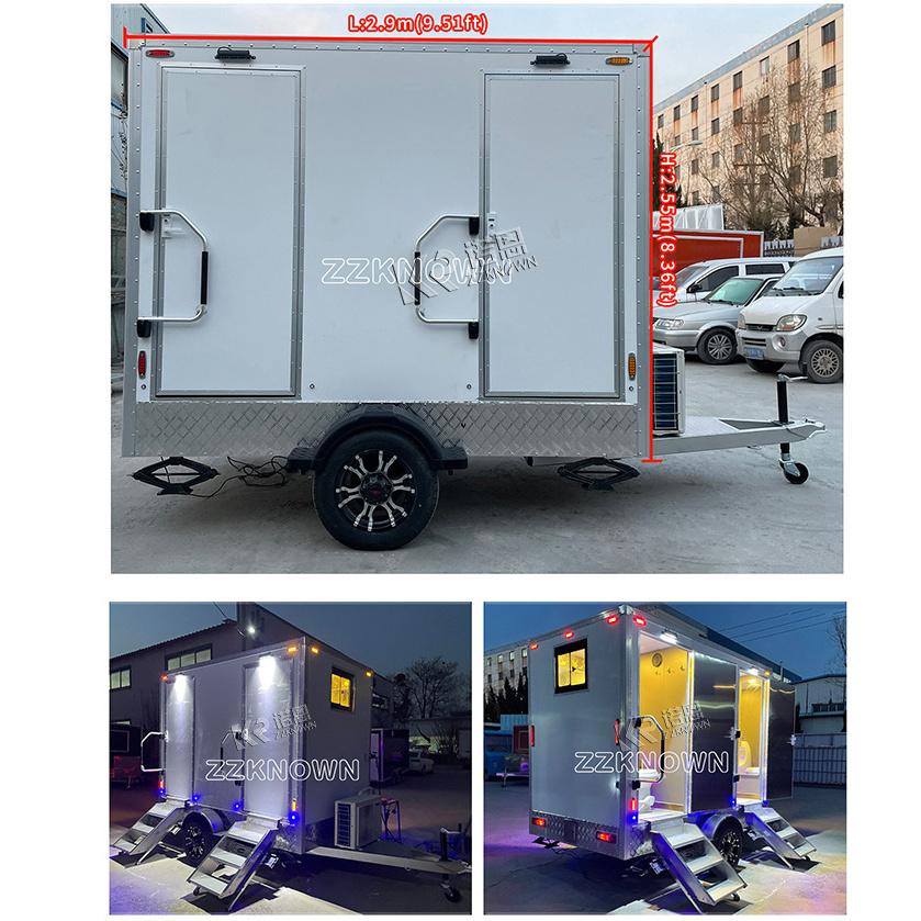 Factory Customizable Portable Mobile Toilet Truck Public Restroom Trailer For Sale High Standard Mobile Toilets