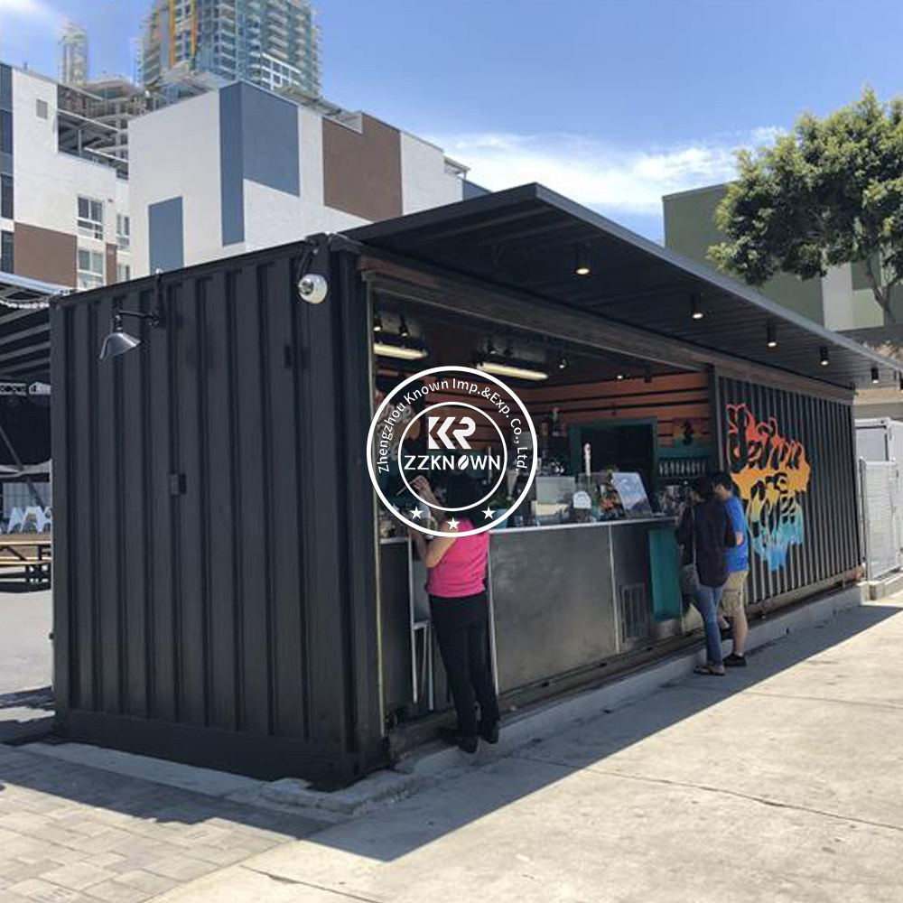 Portable Prefab Container Cafe Bar Mobile Kiosk Design Outdoor