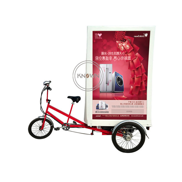 OEM Advertising Tricycle bicycle Customization LED Mobile 3 Wheel Cargo Bike for advertisement