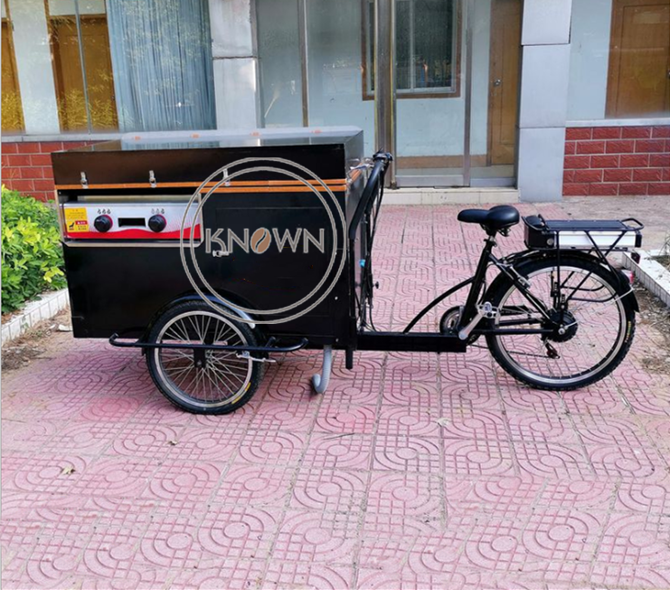 OEM Fast Coffee Vending Cart Food Beer Reversible Cargo Bike for Sale Electric Tricycle with CE Certification