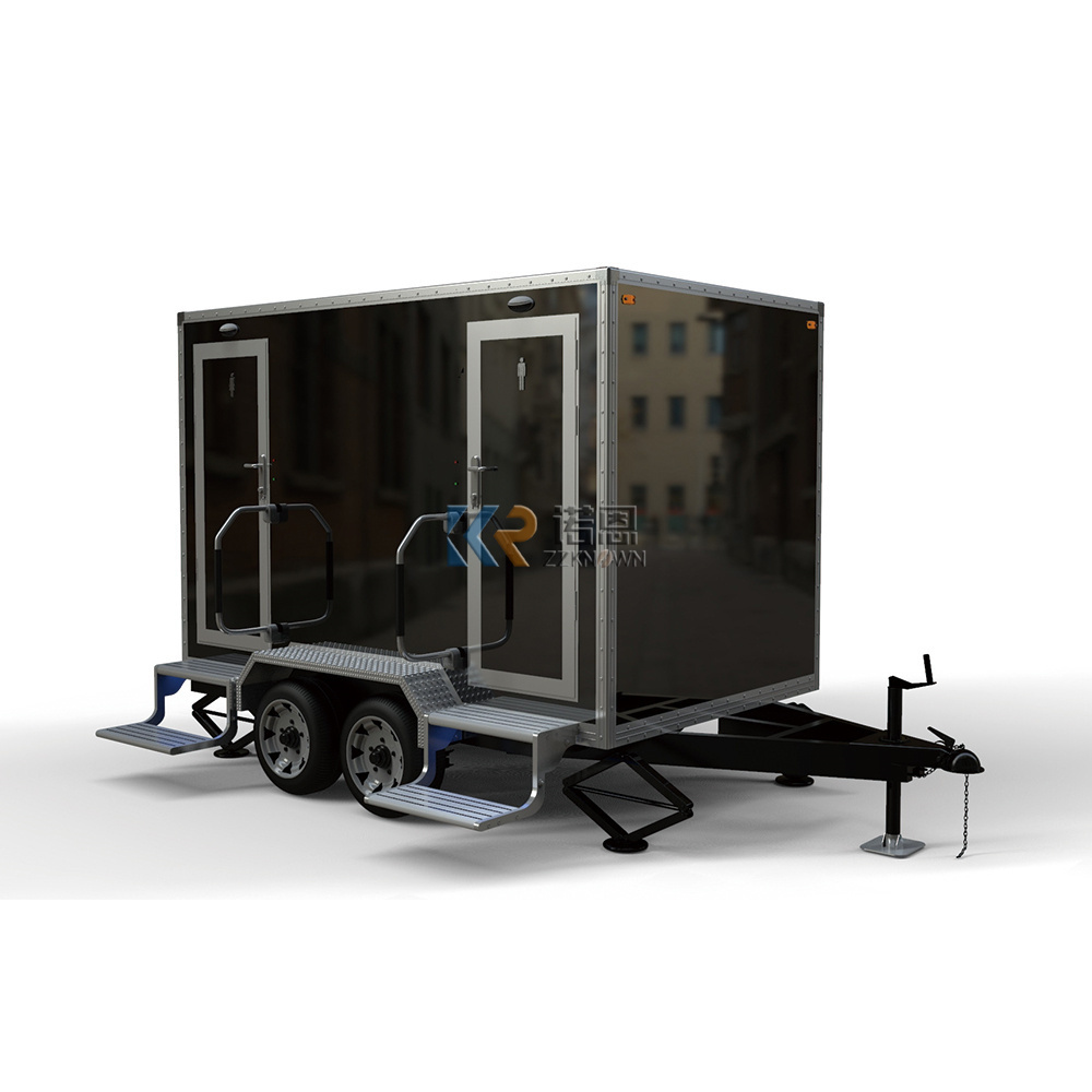 2024 New Portable Restroom Trailer with DOT and CE Mobile Shower Trailer Restroom Toilet Trailer Toilet Truck for Sale