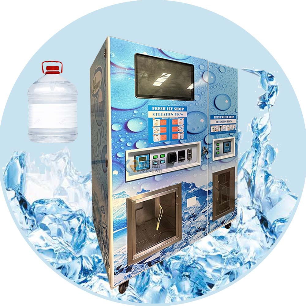 Outdoor Ice Cube and Water Vending Machine Vending Machine Technology Training Robotic Adjustable Technical Sales