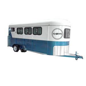 2024 High Quality Horse Floats Trailer With Living Quarters Australia New Zealand Standard HorseFloat Trailer Truck