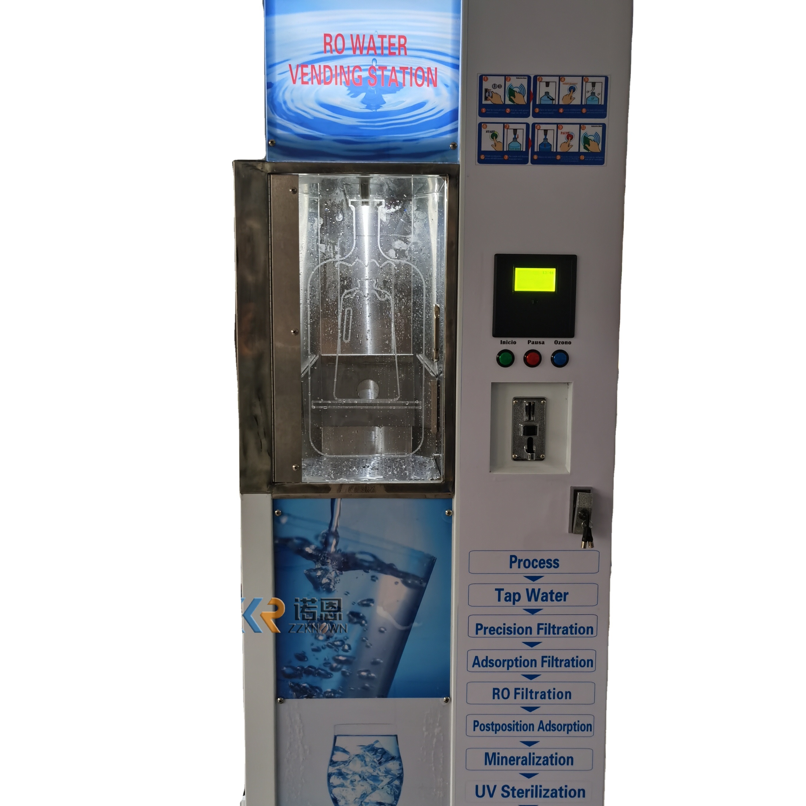 2024 Water Vending Machine with RO System Filter and Front Door Open Design Easy to Install ice water vending machine