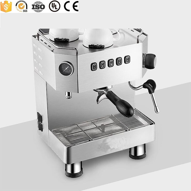 2024 Italian Style Stainless Steel Espresso Coffee Machine / Electric Semiautomatic Coffee Maker for Shop