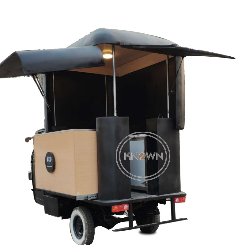 Promotion Europe Standard Electric Tricycles Food Truck 3 Wheel Breakfast Catering Kiosk Mobile Fast Kitchen Vending Cart