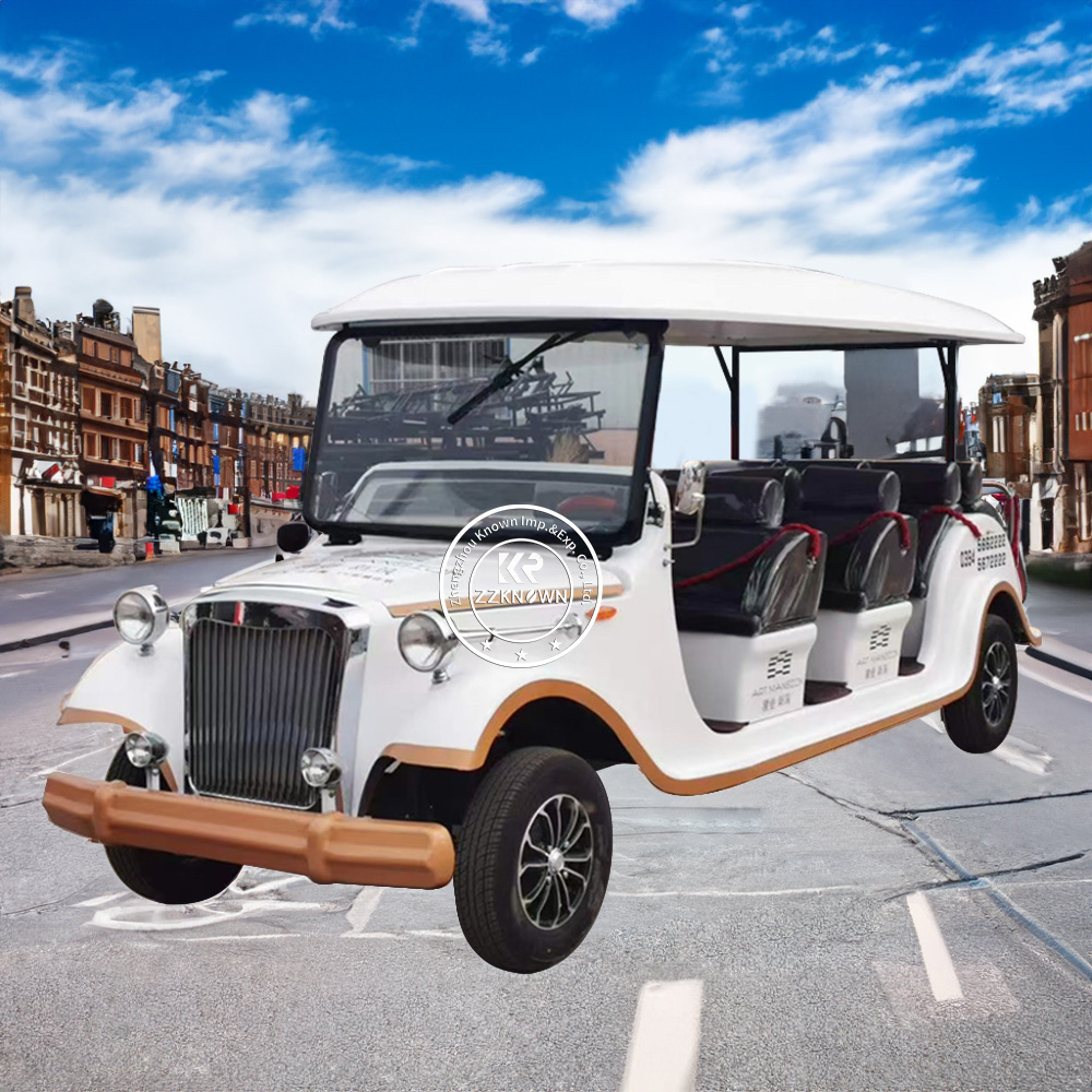 New Style Classic Design Electric Luxury Vintage Sightseeing Car Street Legal Old Retro Golf Cart Buggy Antique Sightseeing