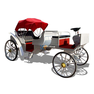 European Style Beautiful Sightseeing Horse Carriage For Passenger electric Horseless Buggy