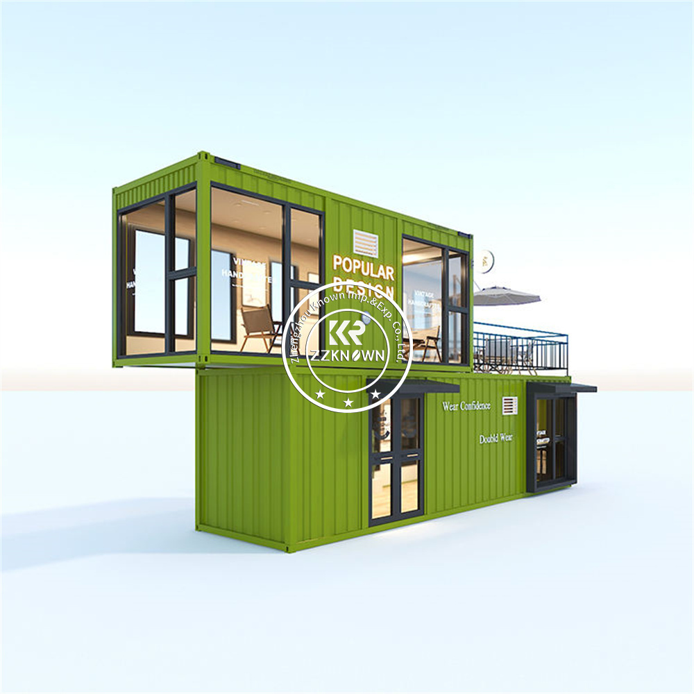 40FT Two-story Pop-up Shop Container Coffee Shop/Bar/Fast-food Restaurant/Convenience Store/Kiosk/Booth