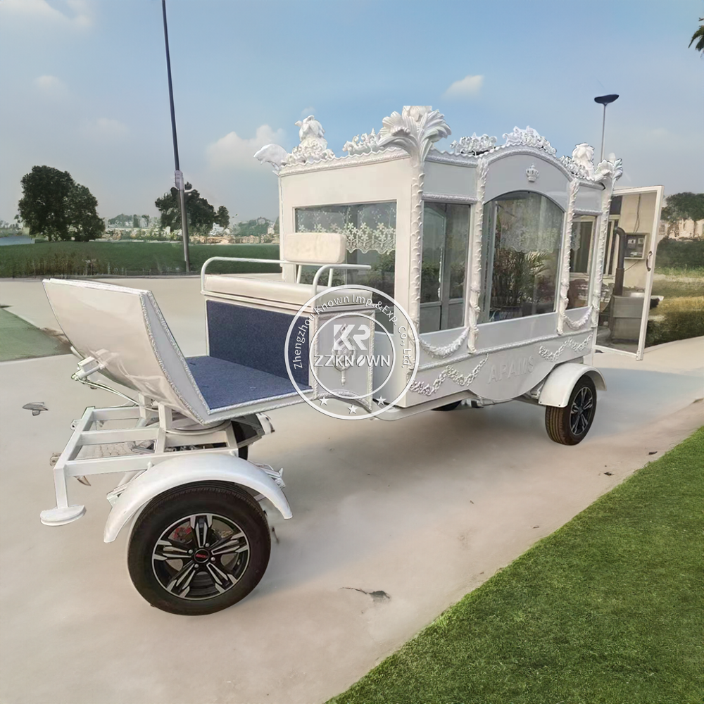 New Design High Quality Electric Hearse Nigerian Horse Hearse Buggy Popular English Style Horse Drawn Funeral Carriage