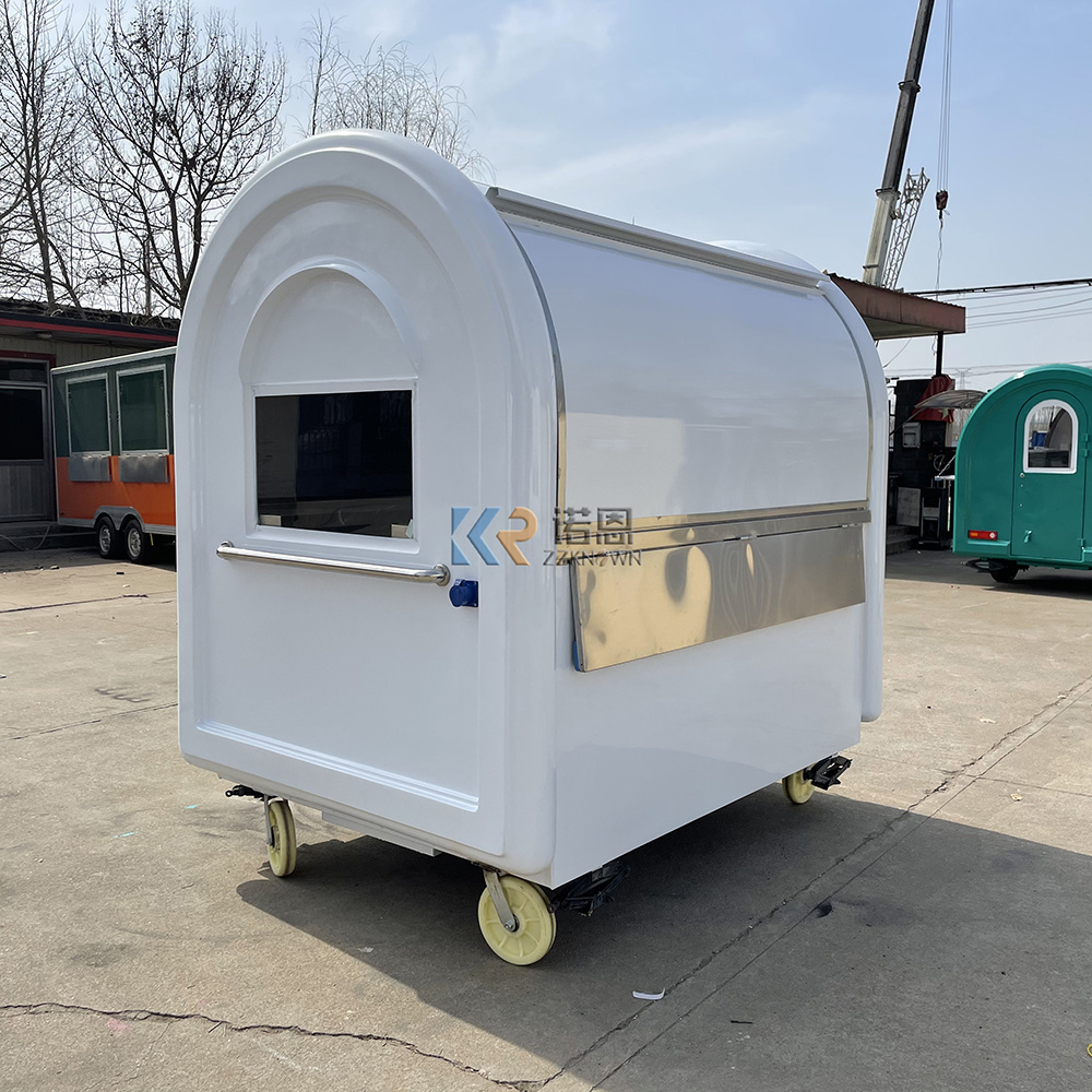 Ice Cream Kiosk Mobile Hot Dog Stand Candy Snacks Bar Dining Car Supermarket Sale Pizza Hand Push Food Cart