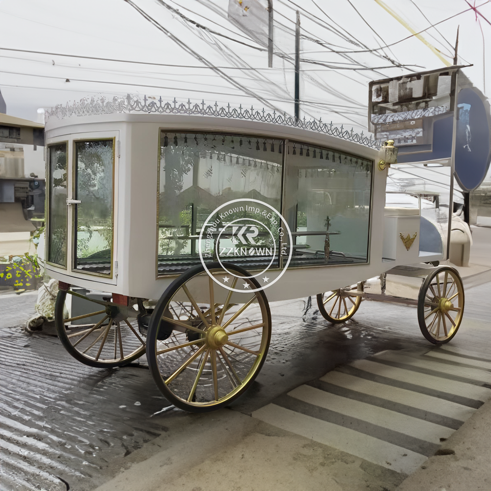 English Funeral Horse Drawn Buggy Pink Funeral Horse Carriage Royal Horse Hearse Maker Hearsed