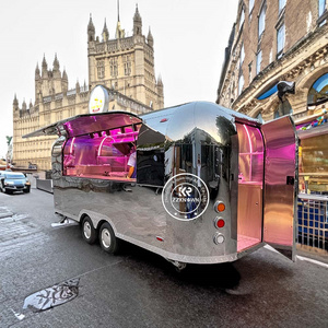 2024 Free Shipping Customized Airstream Food Truck Second Hand Food Trailer Made In China