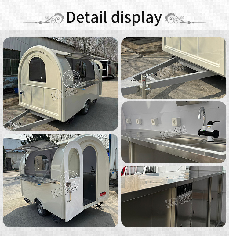 Professional Customization Food Truck Trailer Mobile Kitchen USA Mobile Bar Beer Ice Cream Food Truck Coffee Cart