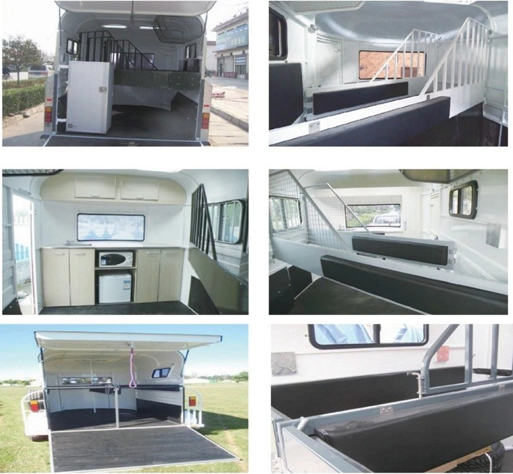 2024 Big Loading Gooseneck Horse Trailer with Living Quarters Australia Standard Customized Other Carry Horse Trailers