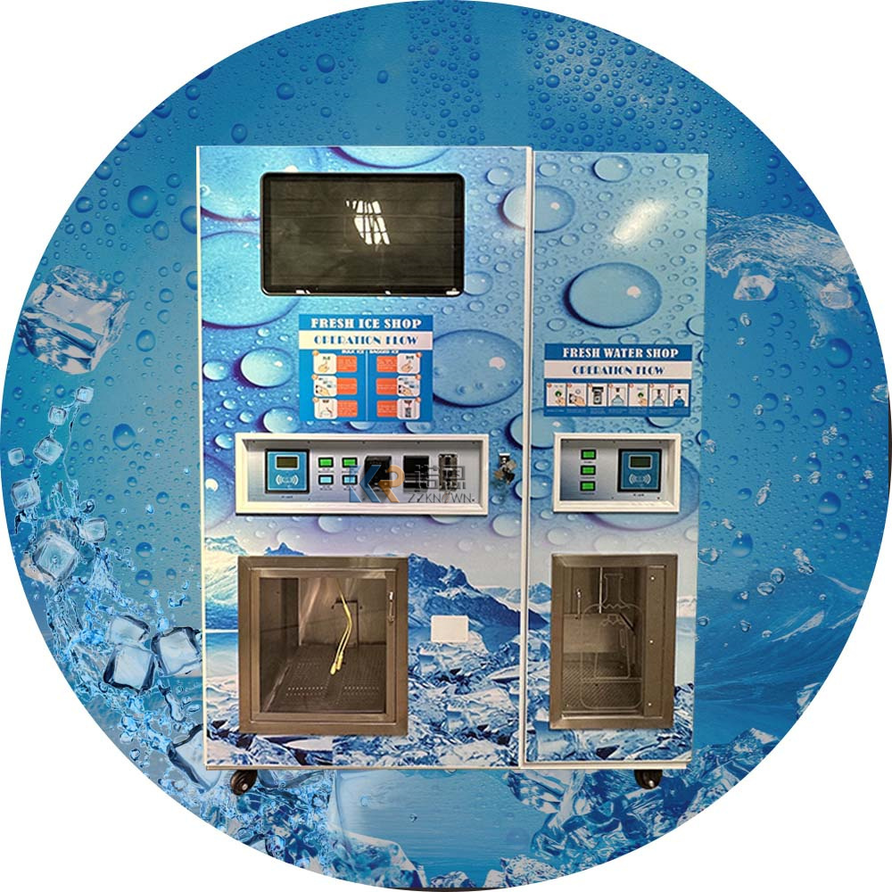 Outdoor Ice Cube and Water Vending Machine Vending Machine Technology Training Robotic Adjustable Technical Sales