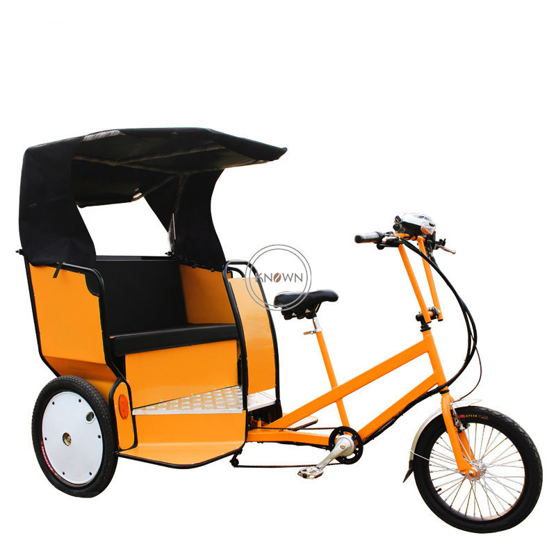 OEM Comfort Travel Electric Tricycle Rickshaw Mobile Cart 3 Wheel Passenger Cargo Sightseeing Bike Adult Taxi