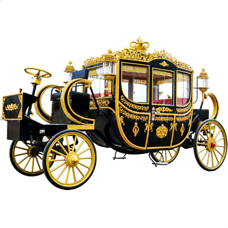 OEM Luxury Horse Carriage Carts Royal Electric Vehicle New Style Wedding Horse Drawn Carriage Trailer for Sale