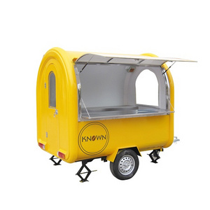 Mobile 220cm  Rotisserie Food Truck Fast Food Serving Trailer Potato Chips Vending Food Cart