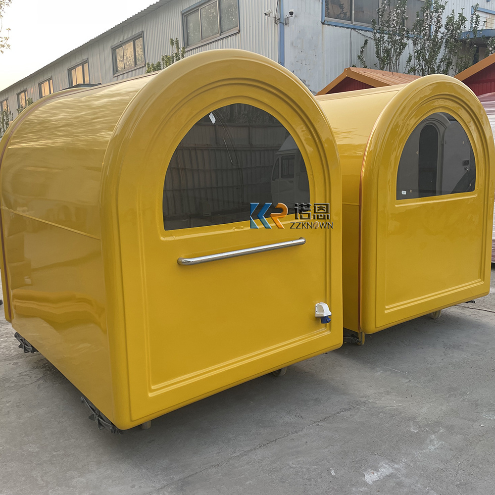 Ice Cream Kiosk Mobile Hot Dog Stand Candy Snacks Bar Dining Car Supermarket Sale Pizza Hand Push Food Cart