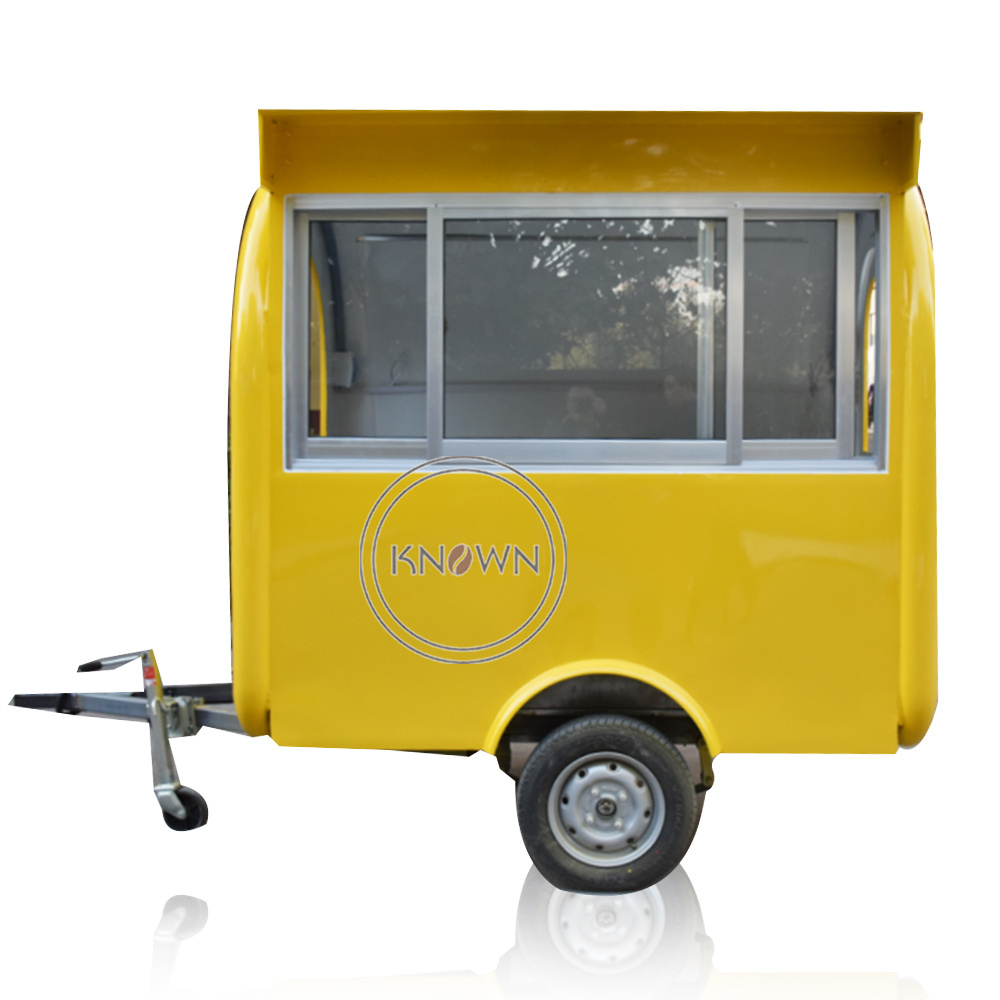 2024 Fast Food Cart Stainless Steel Trailer Customized Ice Cream Small Truck Coffee Catering Car for Sale USA