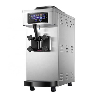 2024 Single Head 8L/H Commercial Softy Ice Cream Making Machine Automatic Chocolate Flavor Gelato Maker Vending Machine