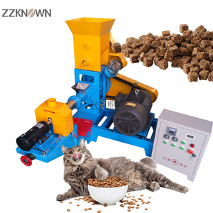 2024 Automatic Floating Fish Feed Pellet Extruder with CE Certification Commercial Animal Dog Cat Food Making Machine