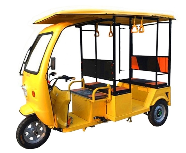 OEM Adult Touring Electric Tricycle Customized 3 wheels Tuk Tuk Passengers Vehicle with Solar Panels