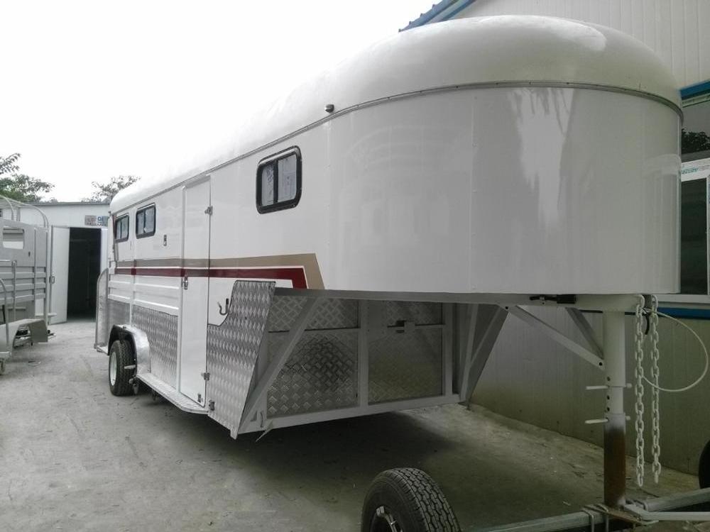 2024 CE Approved Horse Transport Trailer Customized 3 Horse Gooseneck Trailers with Living Quarters