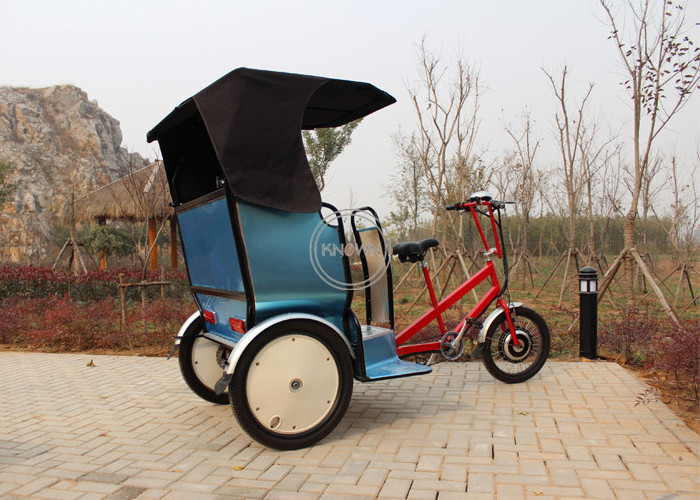 OEM Comfort Travel Electric Tricycle Rickshaw Mobile Cart 3 Wheel Passenger Cargo Sightseeing Bike Adult Taxi