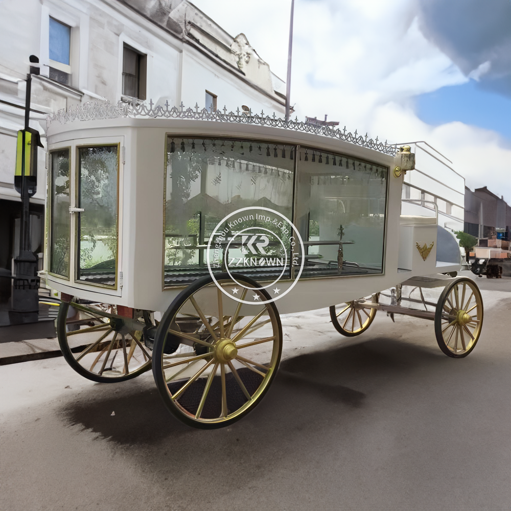 English Funeral Horse Drawn Buggy Pink Funeral Horse Carriage Royal Horse Hearse Maker Hearsed