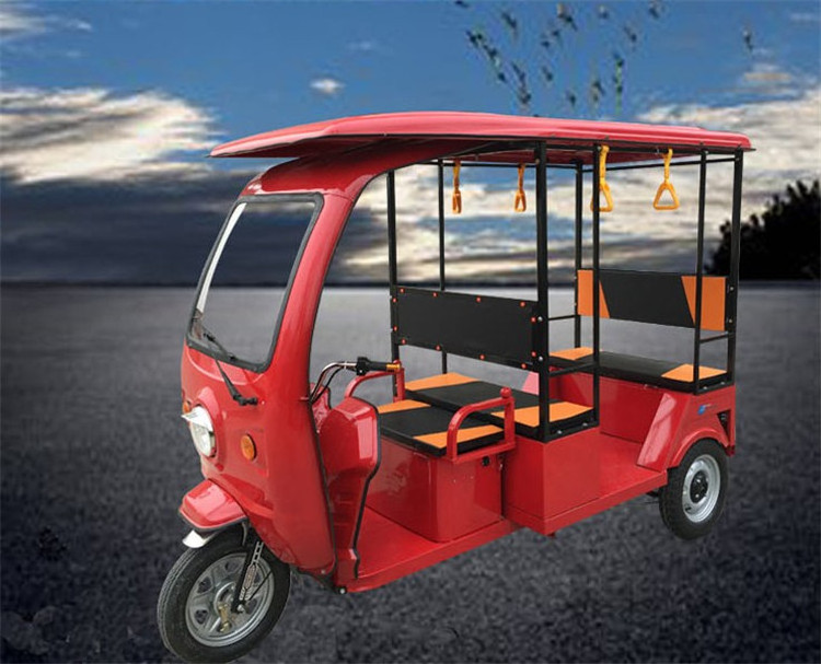 OEM Adult Touring Electric Tricycle Customized 3 wheels Tuk Tuk Passengers Vehicle with Solar Panels