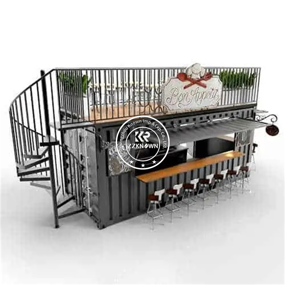 40FT Two-story Pop-up Shop Container Coffee Shop/Bar/Fast-food Restaurant/Convenience Store/Kiosk/Booth