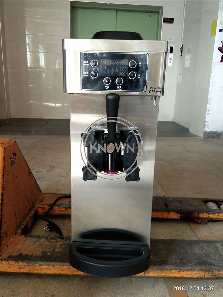 2024 Single Head 8L/H Commercial Softy Ice Cream Making Machine Automatic Chocolate Flavor Gelato Maker Vending Machine