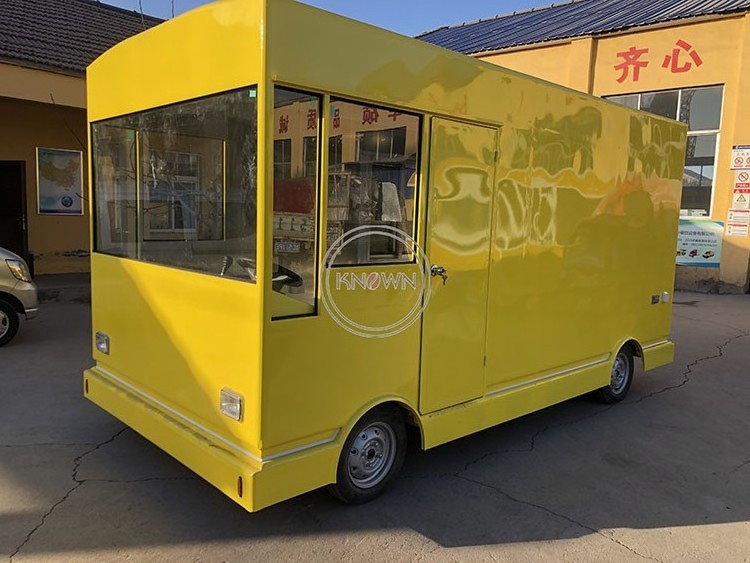 2024 Outdoor Electric Fast Food Van Truck Breakfast Vending Cart for Sale Customized Unique Ice Cream Catering Kiosk