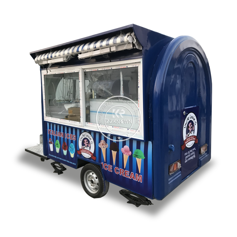 Manufacture Outdoor Mobile Kitchen Hot Dog Cart Halal Pizza Food Truck Mobile BBQ Food Trailer Fully Equipped