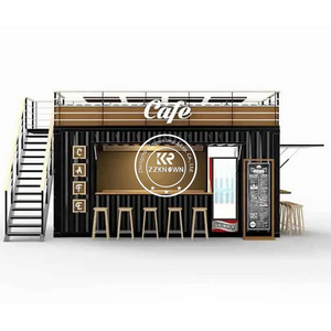 Modular Steel Buildings Movable Prefab Container Restaurant Cafe For Sale Coffee Shop Containers