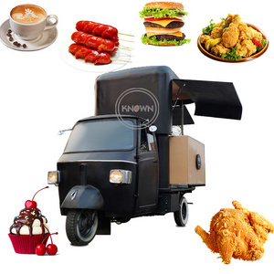 Promotion Europe Standard Electric Tricycles Food Truck 3 Wheel Breakfast Catering Kiosk Mobile Fast Kitchen Vending Cart